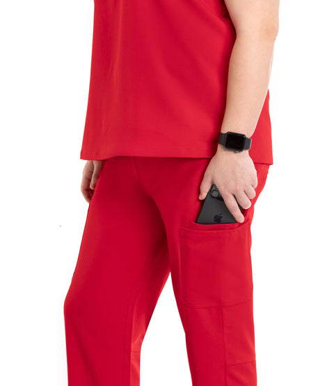 Women's Cargo Pants Red