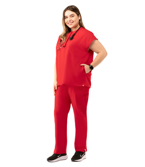 Women's Cargo Pants Red
