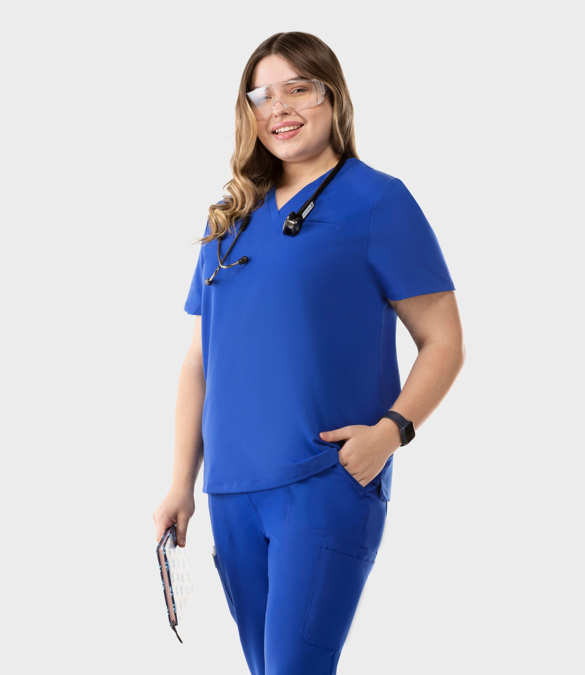 Aura One Pocket Top Royal Blue