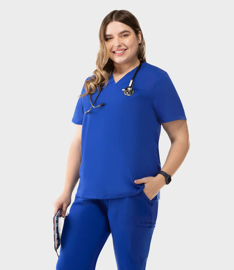 Aura One Pocket Top Royal Blue