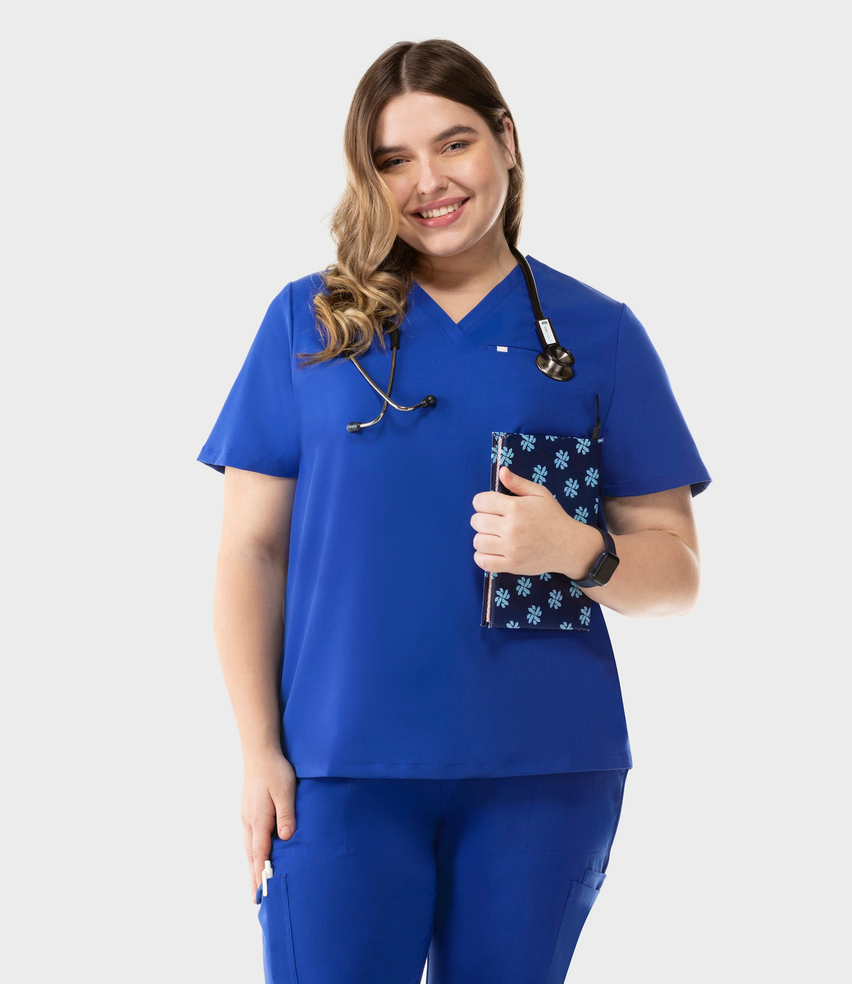 Aura One Pocket Top Royal Blue