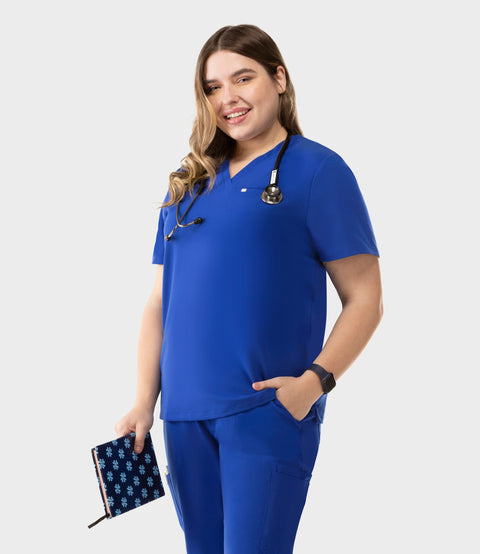 Aura One Pocket Top Royal Blue