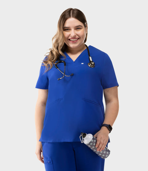 Prana Three Pocket Top Royal Blue