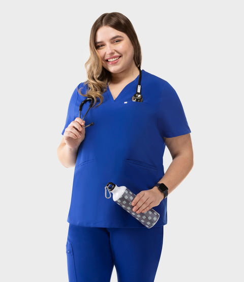 Prana Three Pocket Top Royal Blue