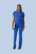 Prana Three Pocket Top Royal Blue - Vaayu Scrubs 