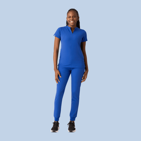 Halo Two Pocket Top Royal Blue