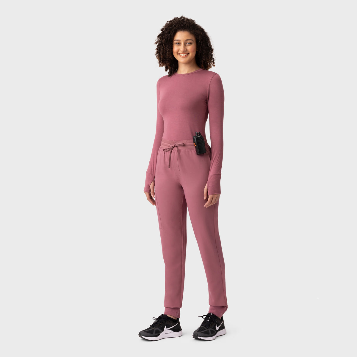 High Waist Joggers Mauve