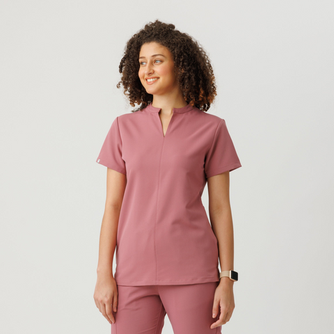 Halo Two Pocket Top Mauve