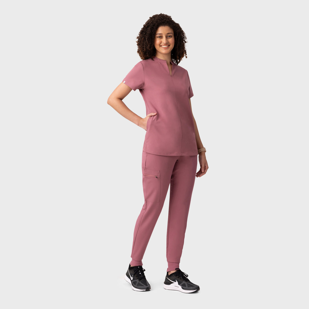 High Waist Joggers Mauve