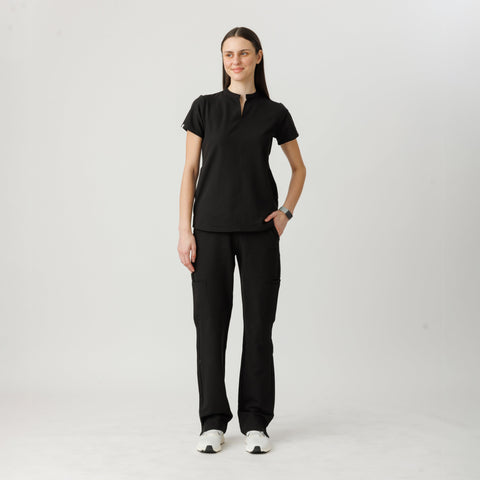 Halo Two Pocket Top Black