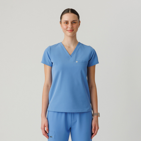 Aura One Pocket Top Ceil Blue