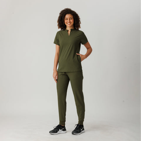 Halo Two Pocket Top Olive