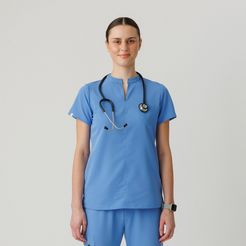 Halo Two Pocket Top Ceil Blue