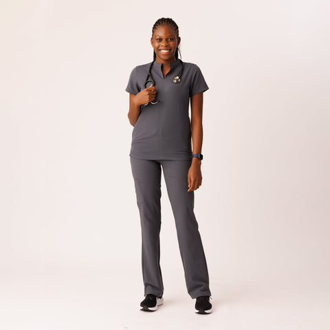 Halo Two Pocket Top Pewter
