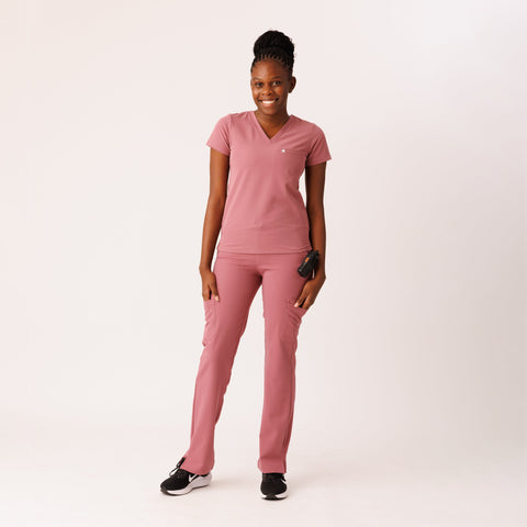 Aura One Pocket Top Mauve