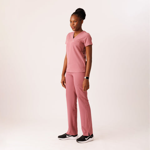 Aura One Pocket Top Mauve