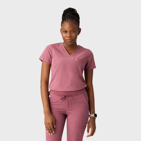 Aura One Pocket Top Mauve