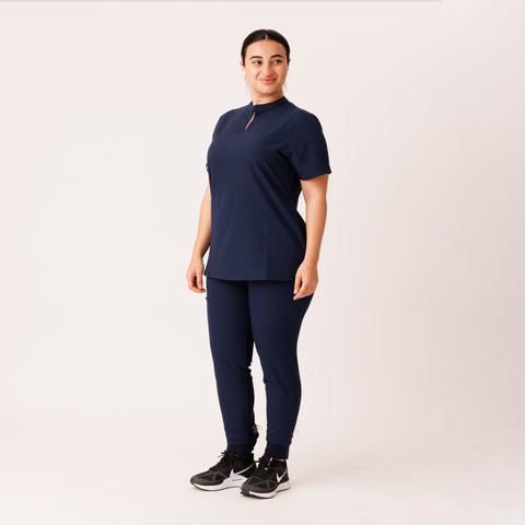 Halo Two Pocket Top Navy