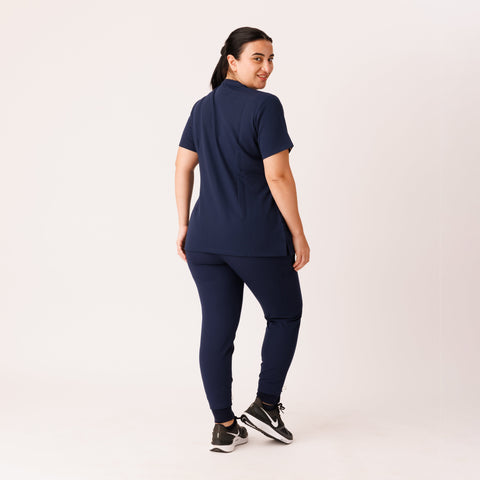 Halo Two Pocket Top Navy
