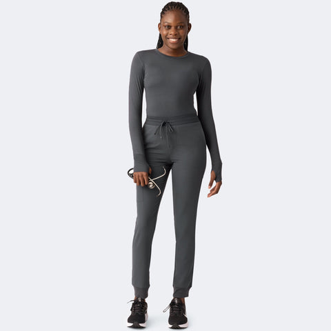 High Waist Joggers Pewter
