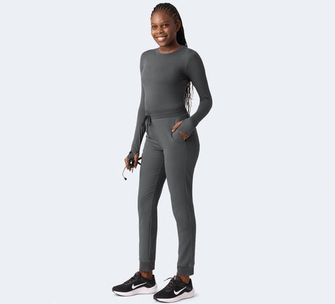 High Waist Joggers Pewter