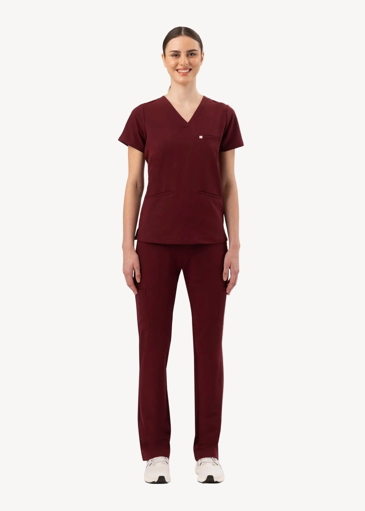 Prana Three Pocket Top Burgundy