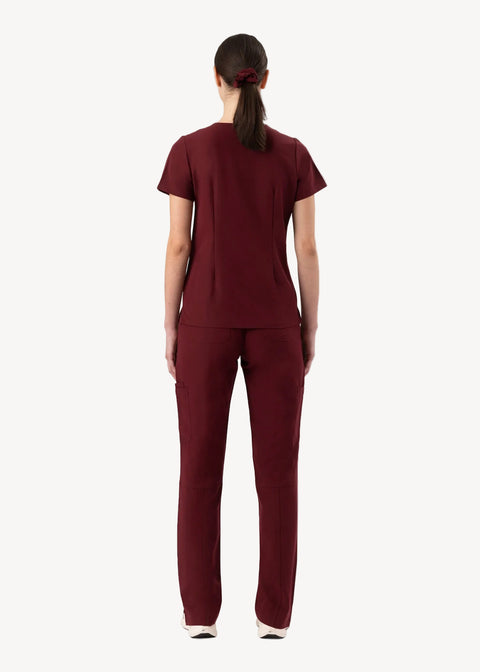 Prana Three Pocket Top Burgundy