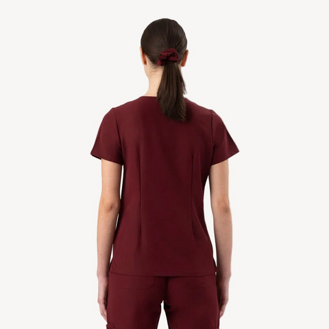 Prana Three Pocket Top Burgundy