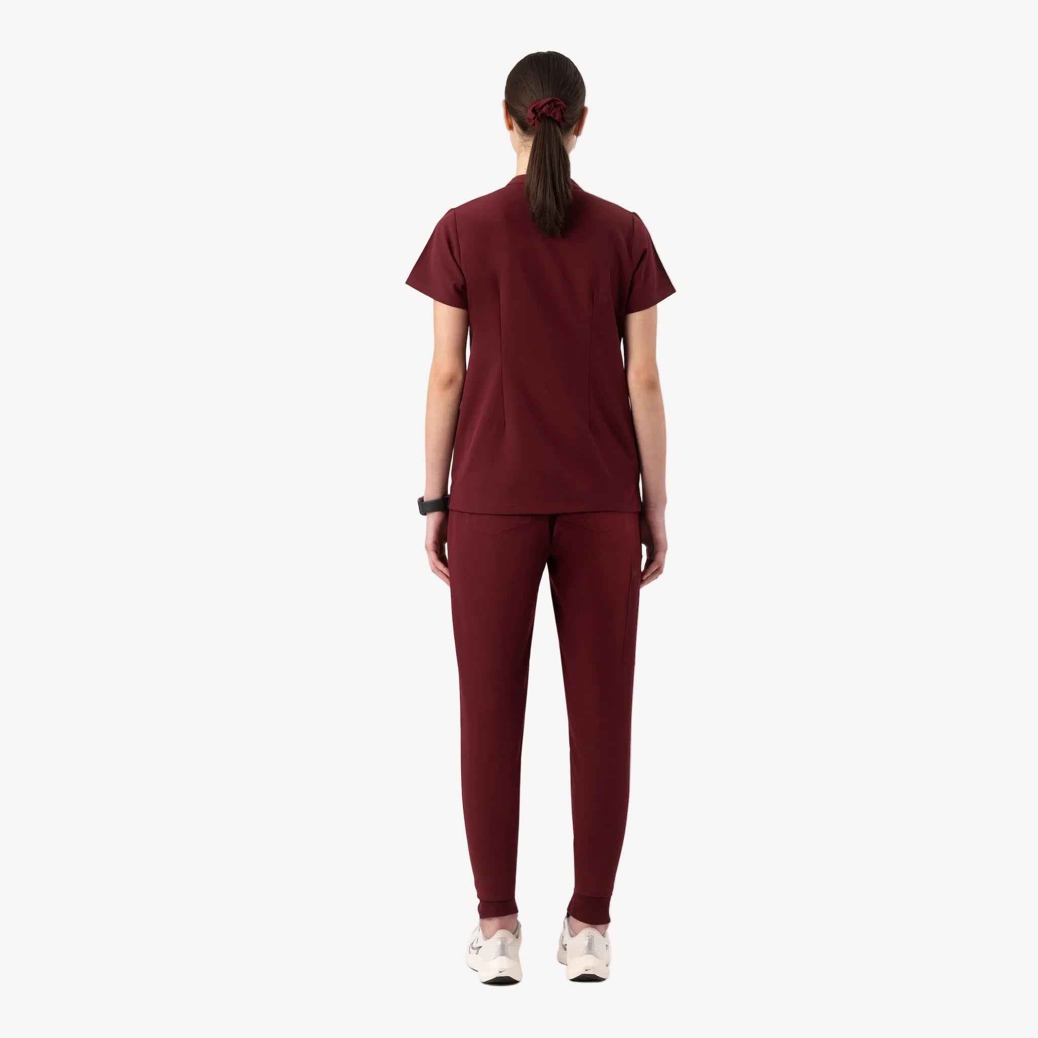Aura One Pocket Top Burgundy