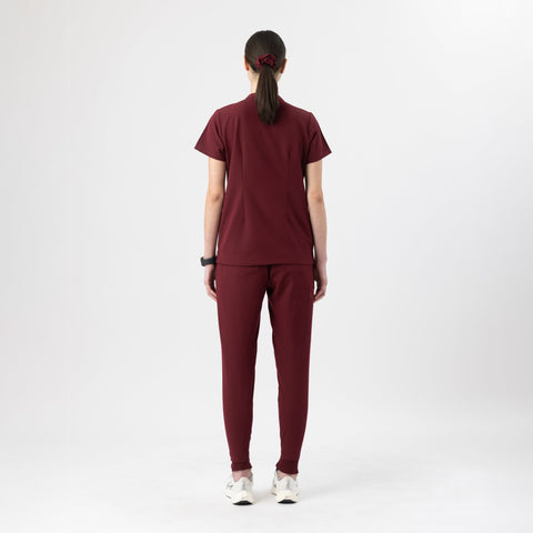 Halo Two Pocket Top Burgundy
