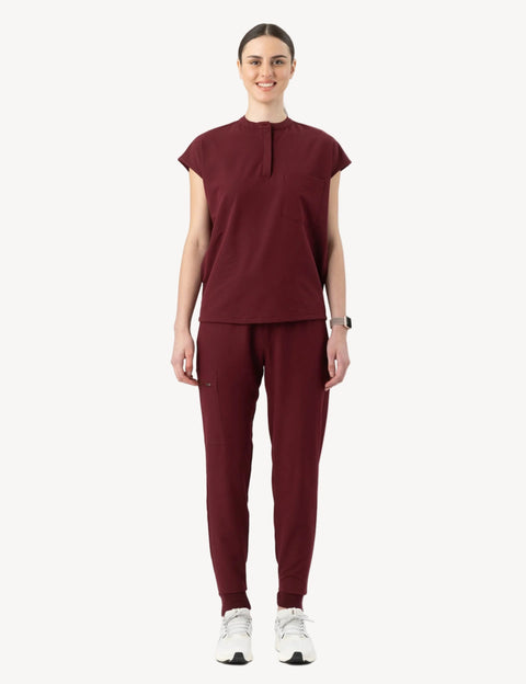 Oversized Top Burgundy