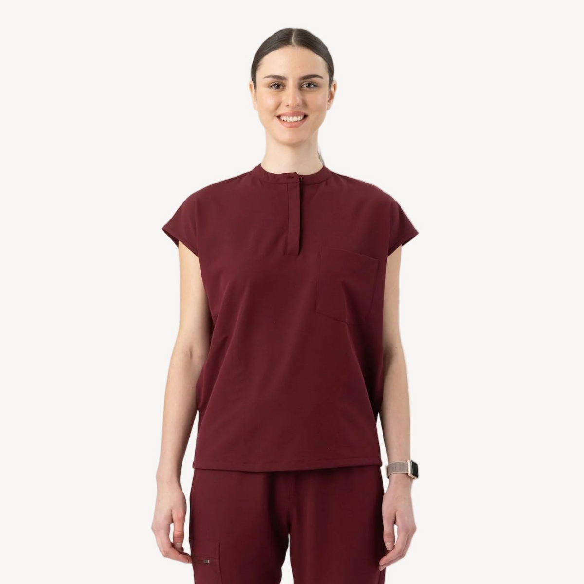 Oversized Top Burgundy