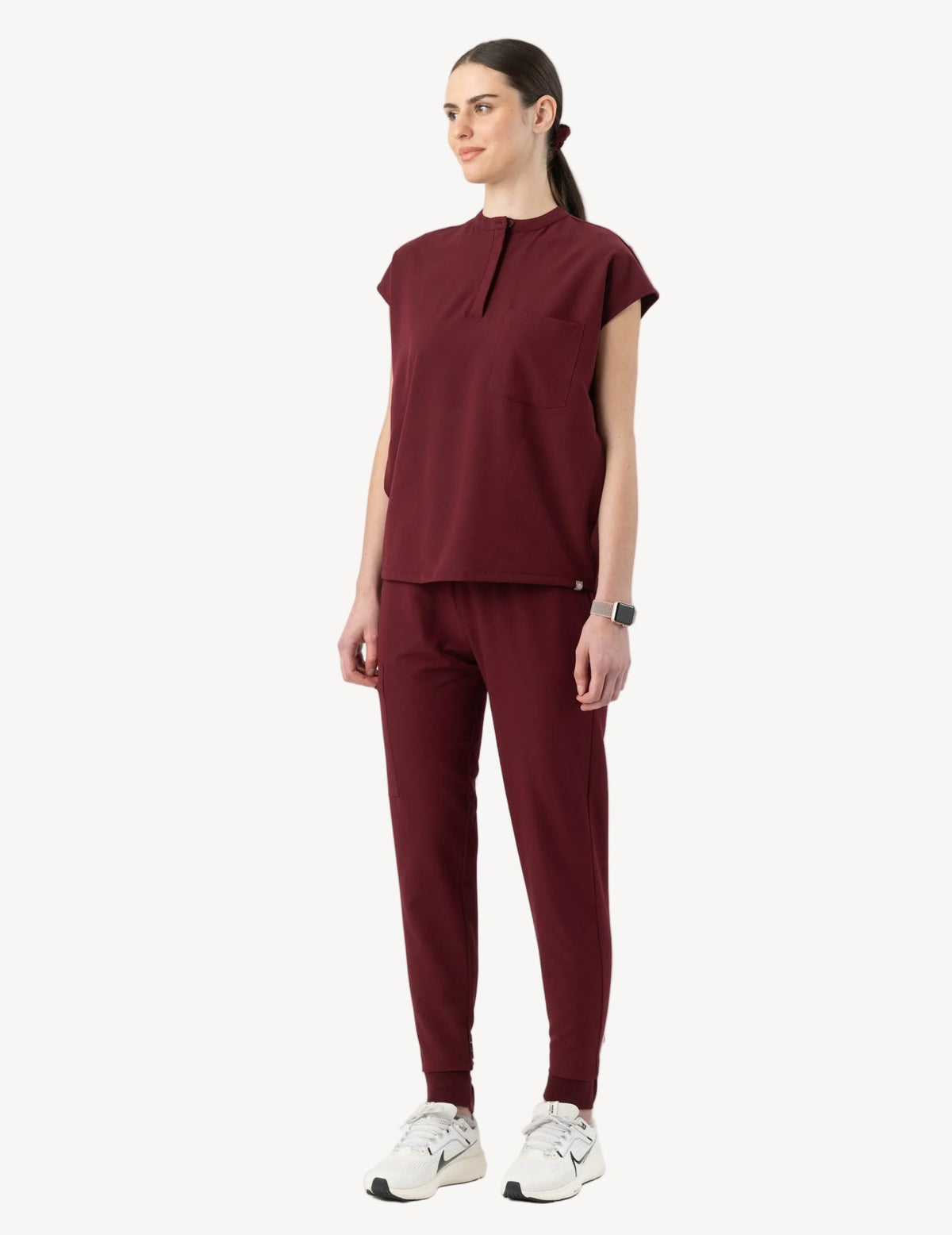 Oversized Top Burgundy