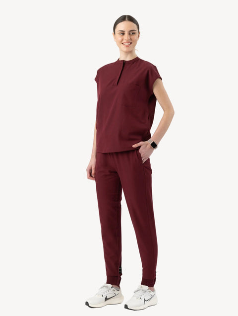 Oversized Top Burgundy