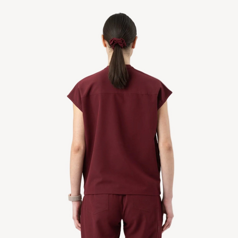 Oversized Top Burgundy