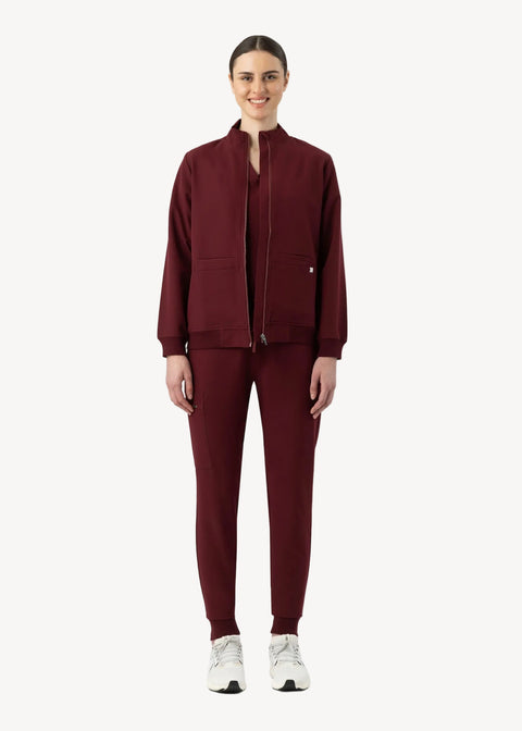 Scrub Jacket Burgundy