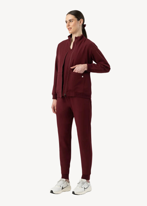 Scrub Jacket Burgundy