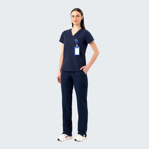 Aura One Pocket Top Navy