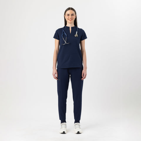 Halo Two Pocket Top Navy
