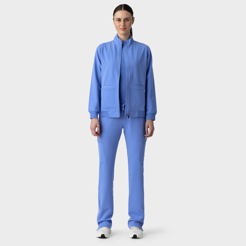 Women's Scrub Jacket Ceil Blue