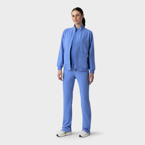 Women's Scrub Jacket Ceil Blue