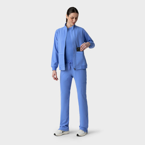 Women's Scrub Jacket Ceil Blue