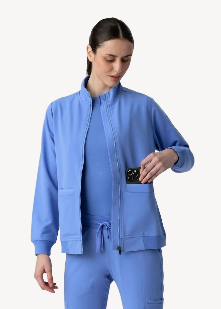 Scrub Jacket Ceil Blue
