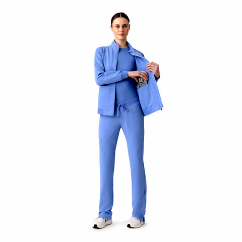 Women's Scrub Jacket Ceil Blue