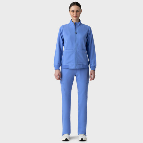 Women's Scrub Jacket Ceil Blue