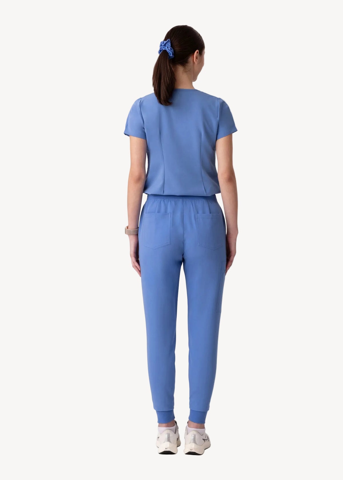 High Waist Joggers Ceil Blue