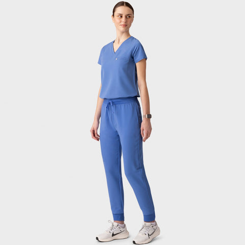 Women's High Waist Joggers Ceil Blue
