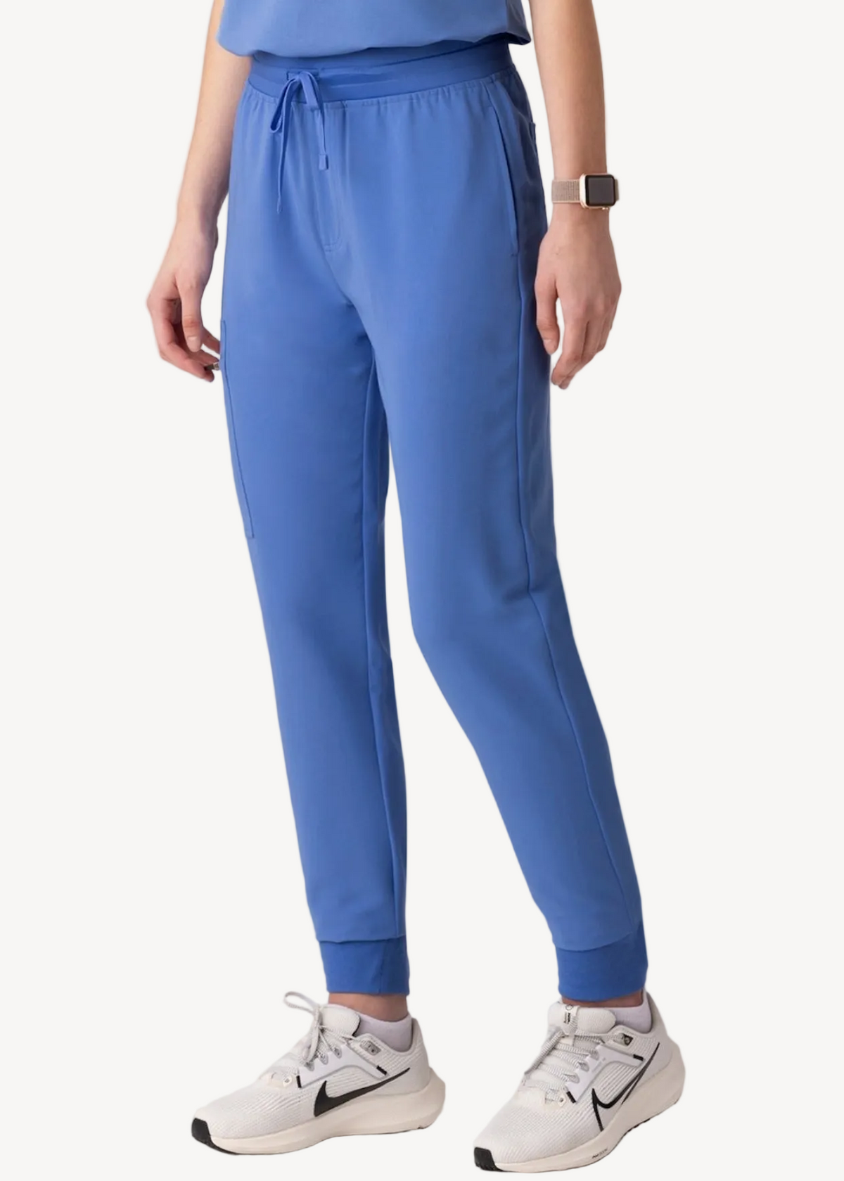 High Waist Joggers Ceil Blue