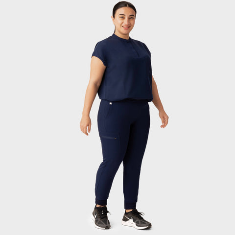Women's High Waist Joggers Navy