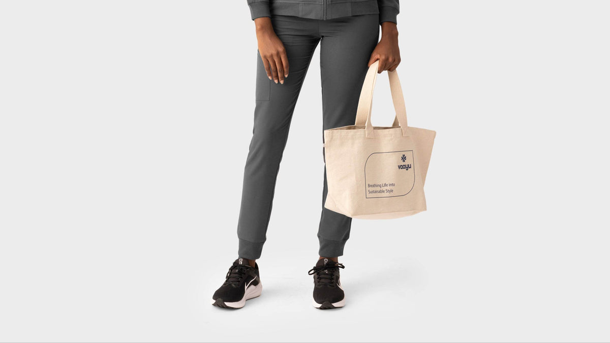 Organic Cotton Tote Bag - Vaayu Scrubs 